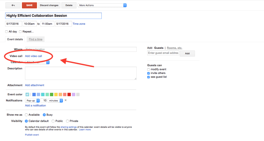 Google Hangout App