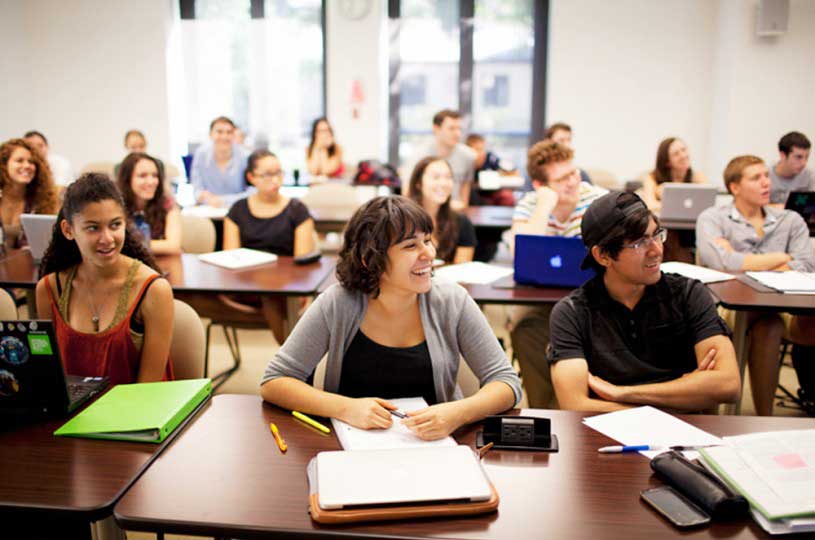 Students in a classroom
