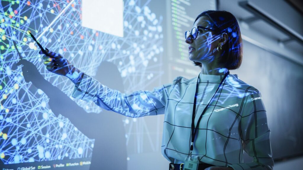 Artificial intelligence AI researchers & a computer science team discuss Google machine learning systems, artificial intelligence, and artificial neural networks.