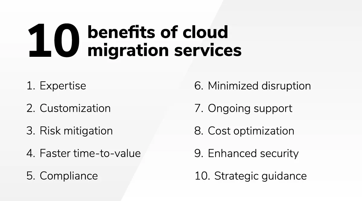 10 benefits of cloud migration services