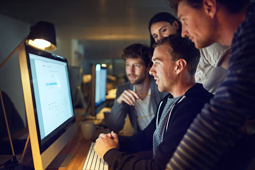 Threat hunting, enhancing efficiency, focusing on business objectives, security issues, continuous improvement of response workflows, continuous protection, automated workflows, internal teams, soc teams, with key components of detection and response, improving manual tasks with other teams responsible for security information and potential threats